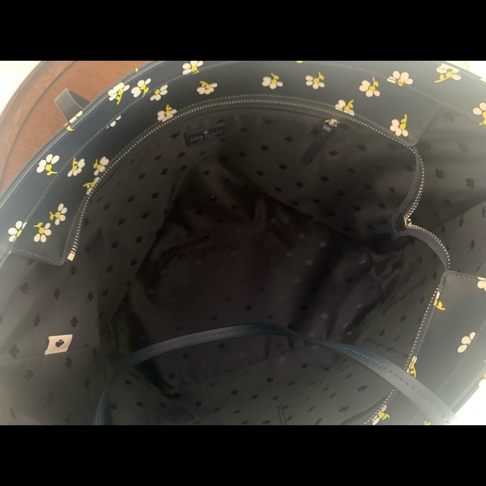 Kate Spade Blue Diaper Bag with Daisies - Picture 5 of 5